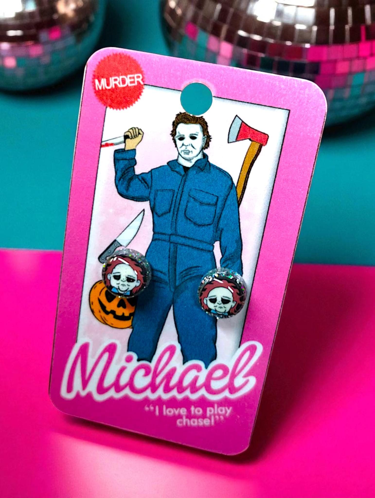 Slasher Cutie- Horror Movie- Characters- Earrings- Resin/Stainless Steel