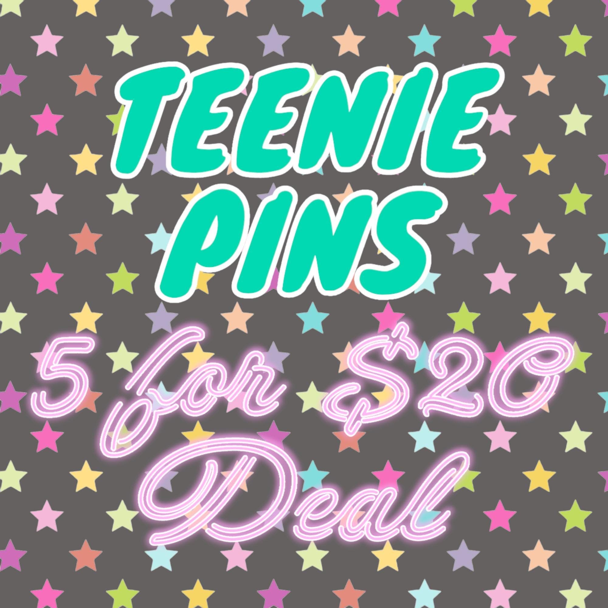 Teenie Pins 5 for 20.00 Deal